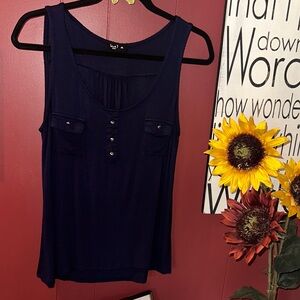 Love J Deep Top with Button Detail